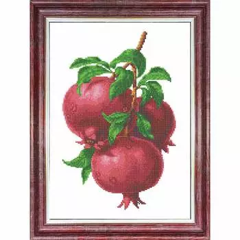 КБЦ-3056 Канва с рисунком для бисера 'Ветка с гранатами' А3