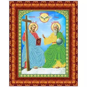 КБИ-3026 Канва с рисунком для бисера 'Новозаветная Троица' А3