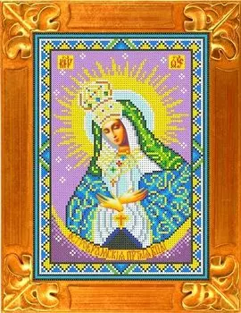 КБИ-4033 Канва с рисунком для бисера 'Божья Матерь Острообрамская', А4