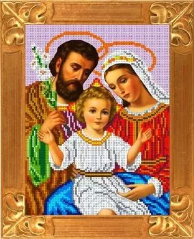 КБИ-4055 (Ф) Канва с рисунком для бисера 'Святое семейство', А4