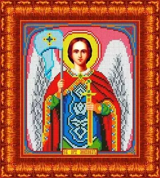 КБИ-4071 Канва с рисунком для бисера 'Св. Архангел Михаил', А4