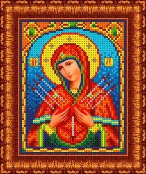 КБИ-5018/1 Канва с рисунком для бисера 'Семистрельная', А5