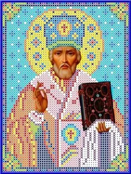КБИ-5025 Канва с рисунком для бисера 'Святой Николай', А5