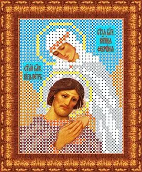 КБИ-6005 Канва с рисунком для бисера 'Св. Петр и Февронья', А6