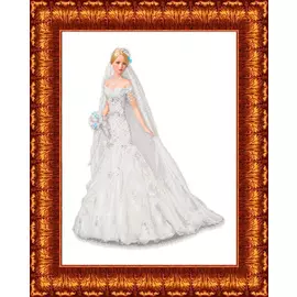 КБЛ - 2008 Канва с рисунком для бисера 'Невеста' А2