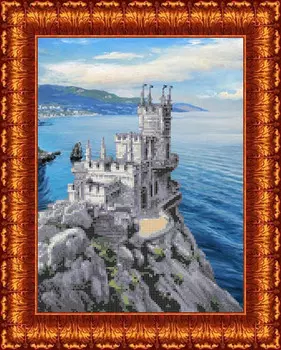 КБП-3040 Канва с рисунком для бисера 'Ласточкино гнездо' А4