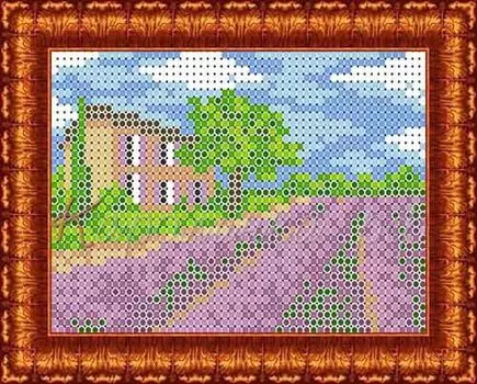 КБП-6010 Канва с рисунком для бисера 'В поле', А6