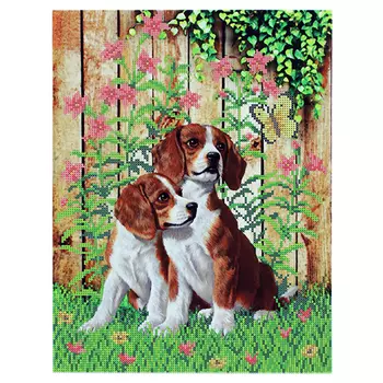 КБЖ-3009 Канва с рисунком для бисера 'Верные друзья' А3