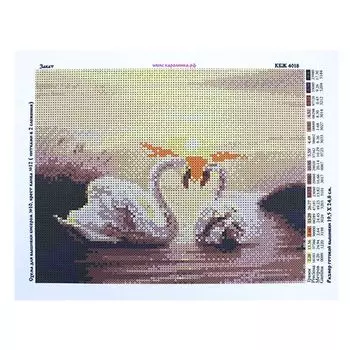 КБЖ-4018 Канва с рисунком для бисера 'Закат', А4