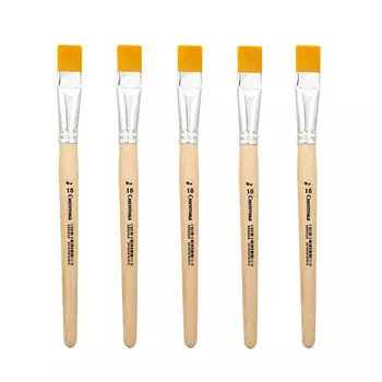 Кисть синтетика плоская прямая № 18