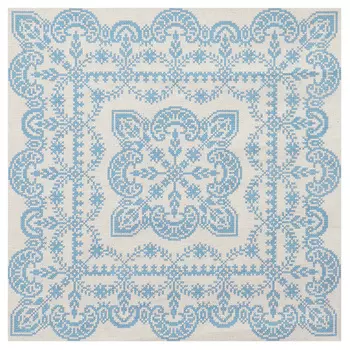 ККПН 02(лен) Набор наволочка на подушку для вышивки крестом ' Зимняя сказка' 45*45см