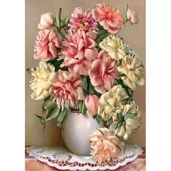 КЛ(н)-3003 Набор для вышивания лентами 'Пионы' 27*36см