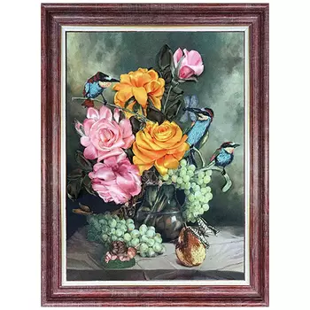 КЛ(н)-3010 Набор для вышивания лентами 'Цветочный нектар' 26,5х34см