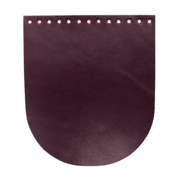 Клапан для сумки, 17см*20см, 100% кожа, Hobby&amp;Pro (бордо)