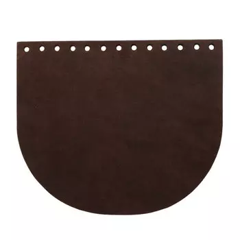 Клапан для сумки, 20см*17см, 100% кожа, Hobby&amp;Pro (шоколад)