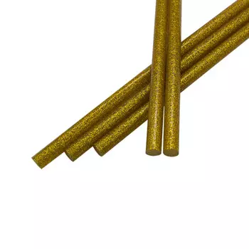 Клей цветной 7,2мм*30см упак(10шт) Hobby&amp;Pro (золотой)