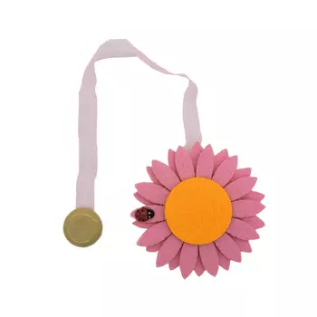 Клипса-магнит из фетра для штор 0368-0127 (А549 розовый)