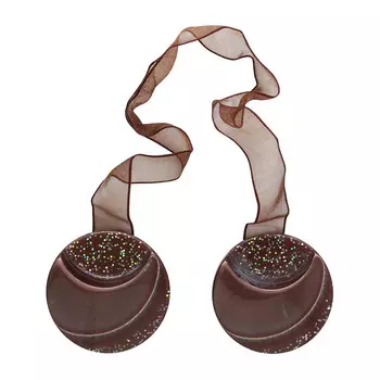 Клипса-магнит круг 0368-0091 (А752 коричнево-бордовый)