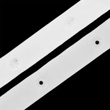 КН.TBY.6442 Кнопки пластиковые 8мм на ленте 18мм*45,7м (белый)