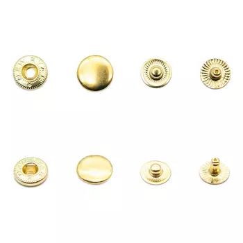Кнопка №54 (S-образная) 12,5мм сталь (уп.~144шт) New Star (золото)