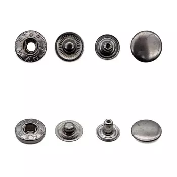 Кнопка Альфа 15мм сталь (уп.~72шт) New Star (черный никель)