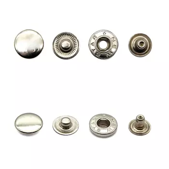 Кнопка Альфа 15мм сталь (уп.~72шт) New Star (никель)