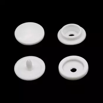 Кнопка трикотажная 12,5мм пластик (уп.~100шт) New Star (белый)