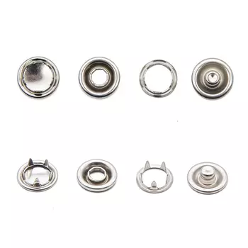 Кнопка трикотажная (закрытая) 10,5мм латунь (уп.~144шт) New Star (никель)