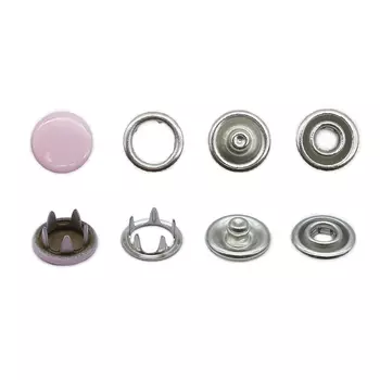 Кнопка трикотажная (закрытая) 7,8мм цв.эмаль, латунь (133 розовый)