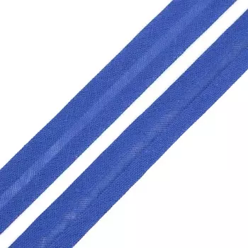 Косая бейка 15 мм*132м (х/б) (053 синий кобальт)