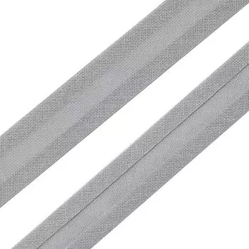 Косая бейка 15 мм*132м (х/б) (063 серый)