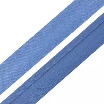 Косая бейка 15мм.*132м (6112 т.голубой)