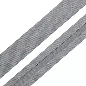 Косая бейка 15мм.*132м (6137 серебристо-серый)
