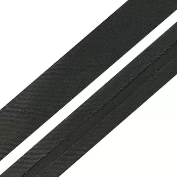 Косая бейка 15мм.*132м (6141 т.серый)