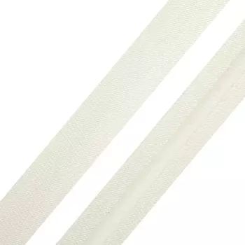 Косая бейка 1,5 см*5м (6001 белый)