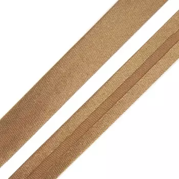 Косая бейка 1,5 см*5м (6015 золотисто-коричневый)