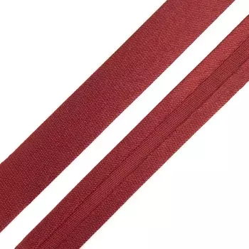 Косая бейка 1,5 см*5м (6073 коричнево-красный)