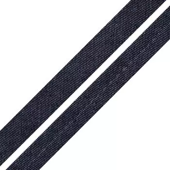 Косая бейка джинсовая х/б, 15мм*100м (А16)