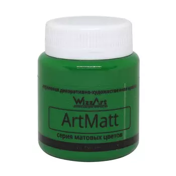 Краска ArtMatt, зелёный 80мл Wizzart