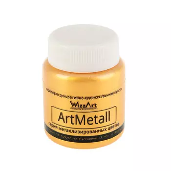 Краска ArtMetall, золото 80мл Wizzart