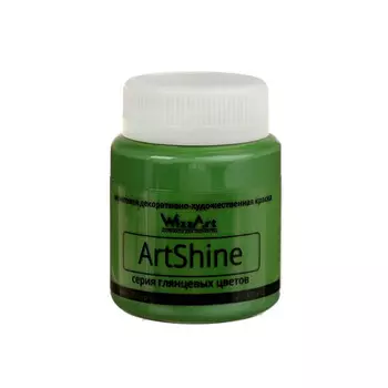 Краска ArtShine, зелёный/окись хрома 80мл Wizzart