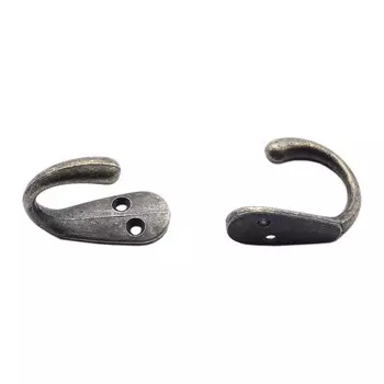 Крючок декоративный 19*47 мм, 2шт бронза