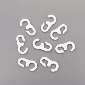 Крючок шторный LF-300, цв. белый (100 шт/уп)