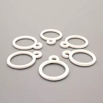 Крючок шторный LFB, цв. белый (100 шт/уп)