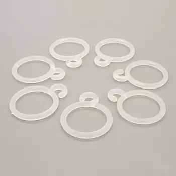 Крючок шторный LFB, цв. прозрачный (100 шт/уп)