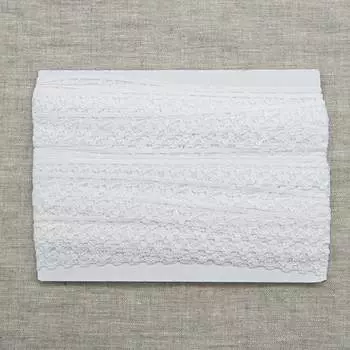 Кружево 20мм стрейч 0624-1103 (белый)