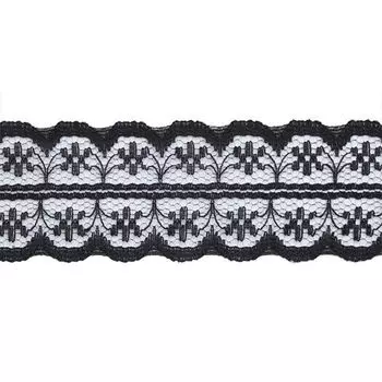 Кружево 2,8см*13,71м WL-63 (черный)