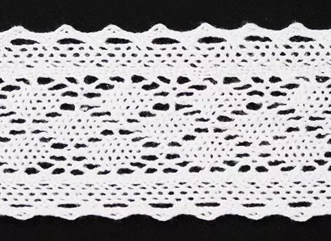 Кружево 38мм*25м х/б LACR1114 (белый)