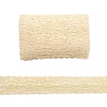 Кружево 47мм*25м х/б LACR1112 (неотбеленный)