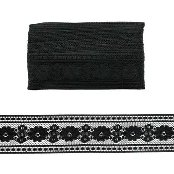 Кружево 5,2см*13,71м WL-85 (черный)
